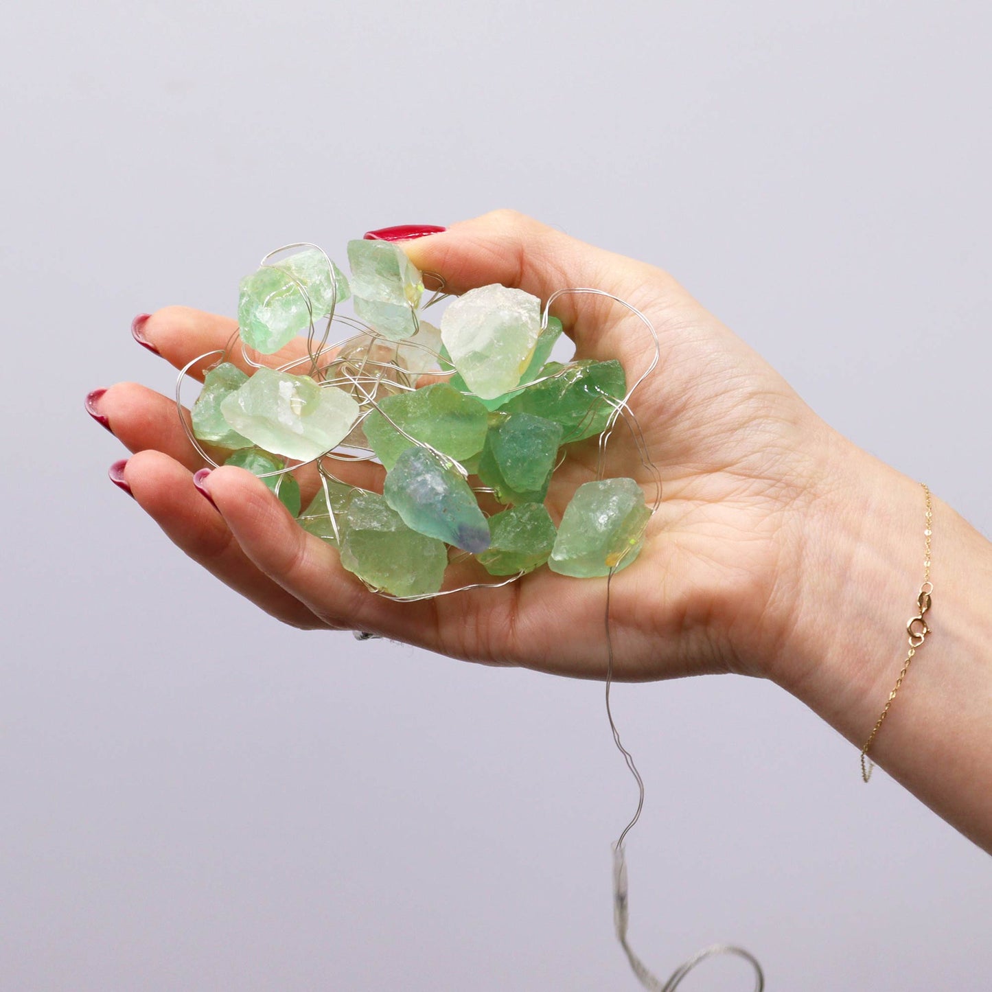 Gemstone Enchantment Lights – Crystal Jade | USB Crystal String Lights