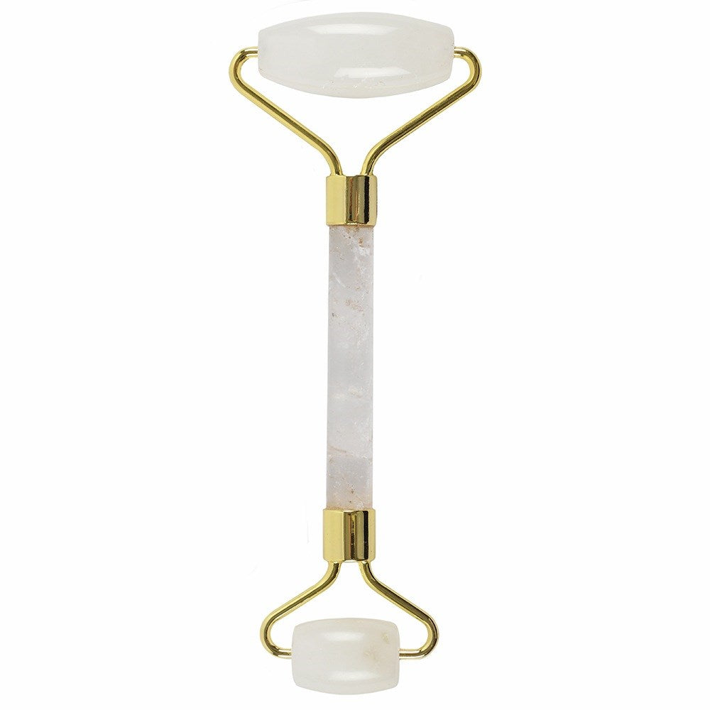 Gemstone Facial Roller – Rock Quartz | Boost Circulation & Promote Skin Clarity