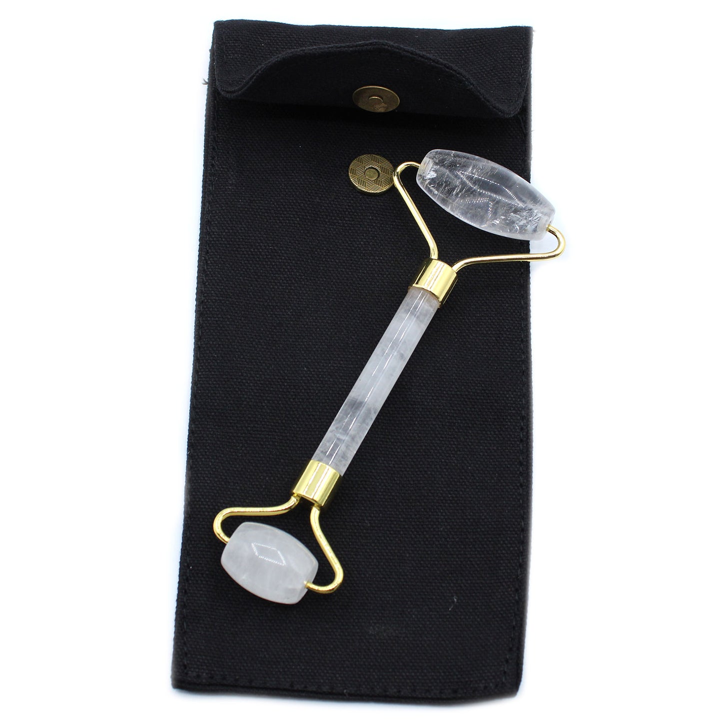 Gemstone Facial Roller – Rock Quartz | Boost Circulation & Promote Skin Clarity