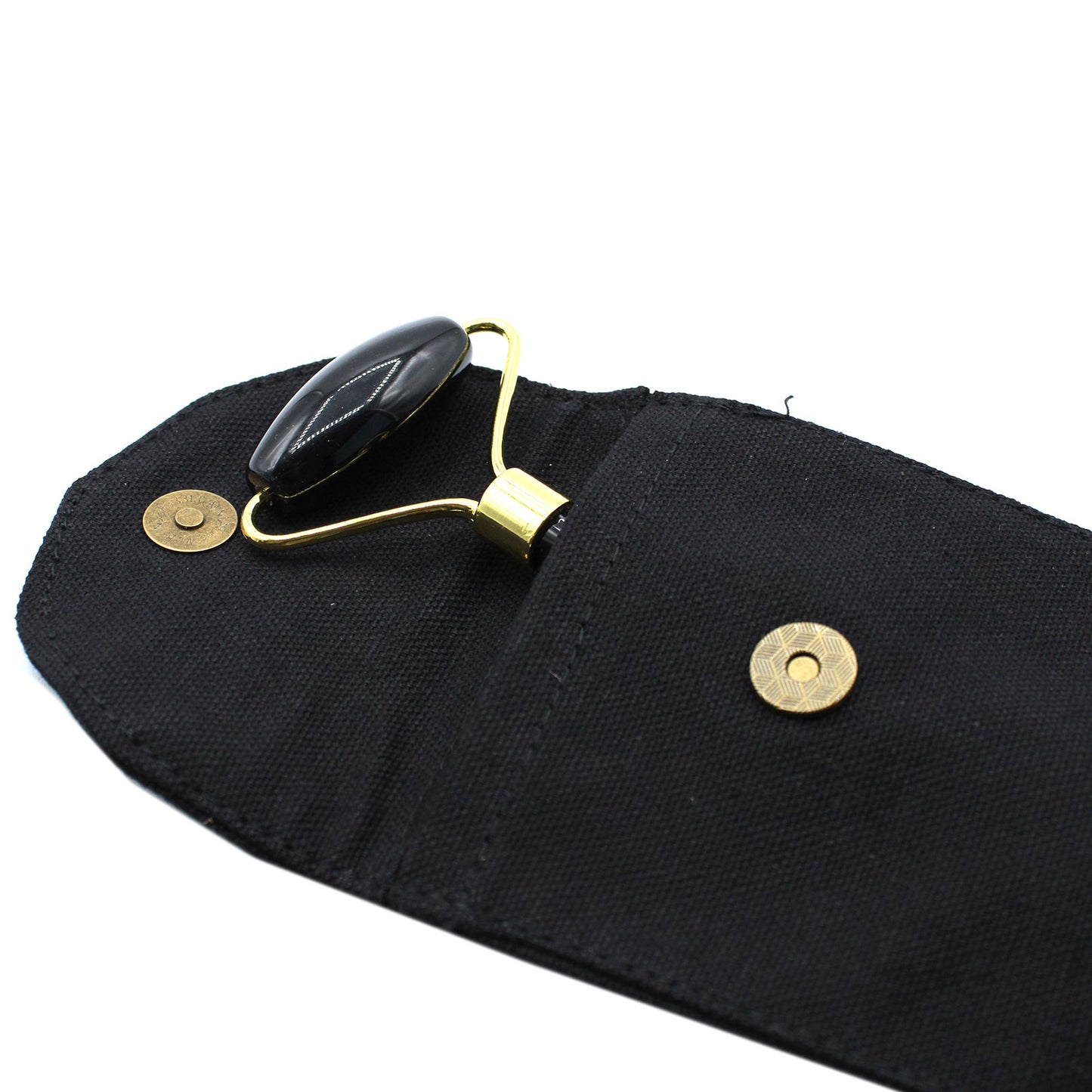 Gemstone Facial Roller – Black Obsidian | Enhance Circulation & Promote Skin Firmness