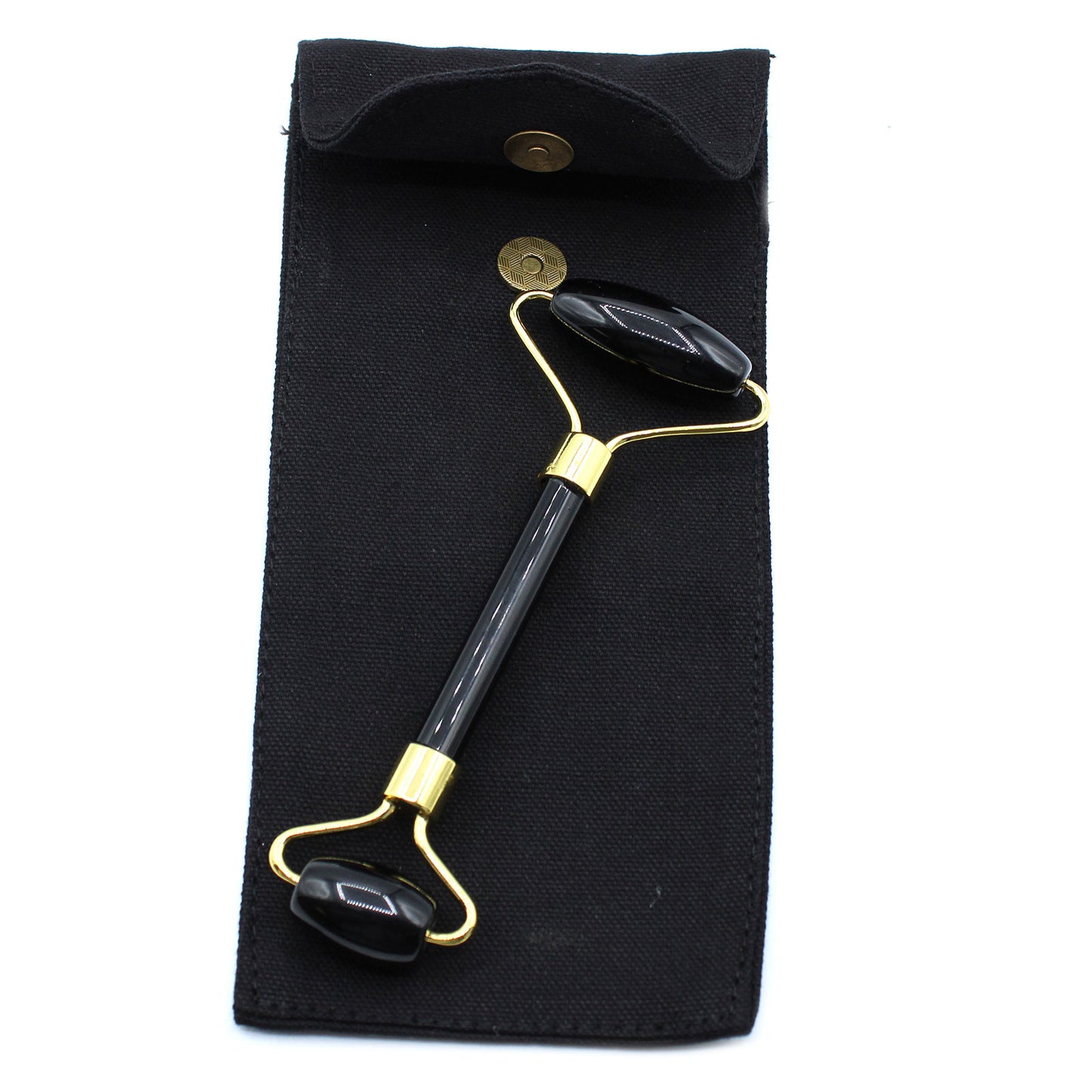Gemstone Facial Roller – Black Obsidian | Enhance Circulation & Promote Skin Firmness