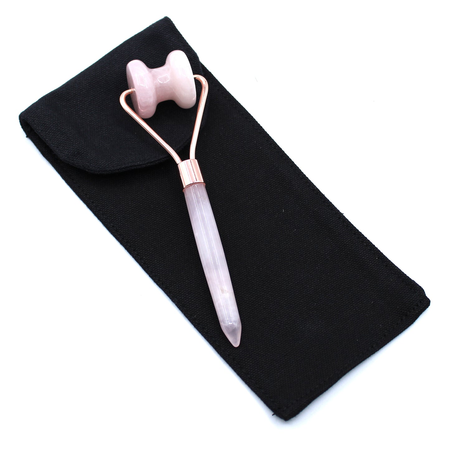 Jawline Gemstone Roller – Rose Quartz | Enhance Circulation & Promote Radiant Skin