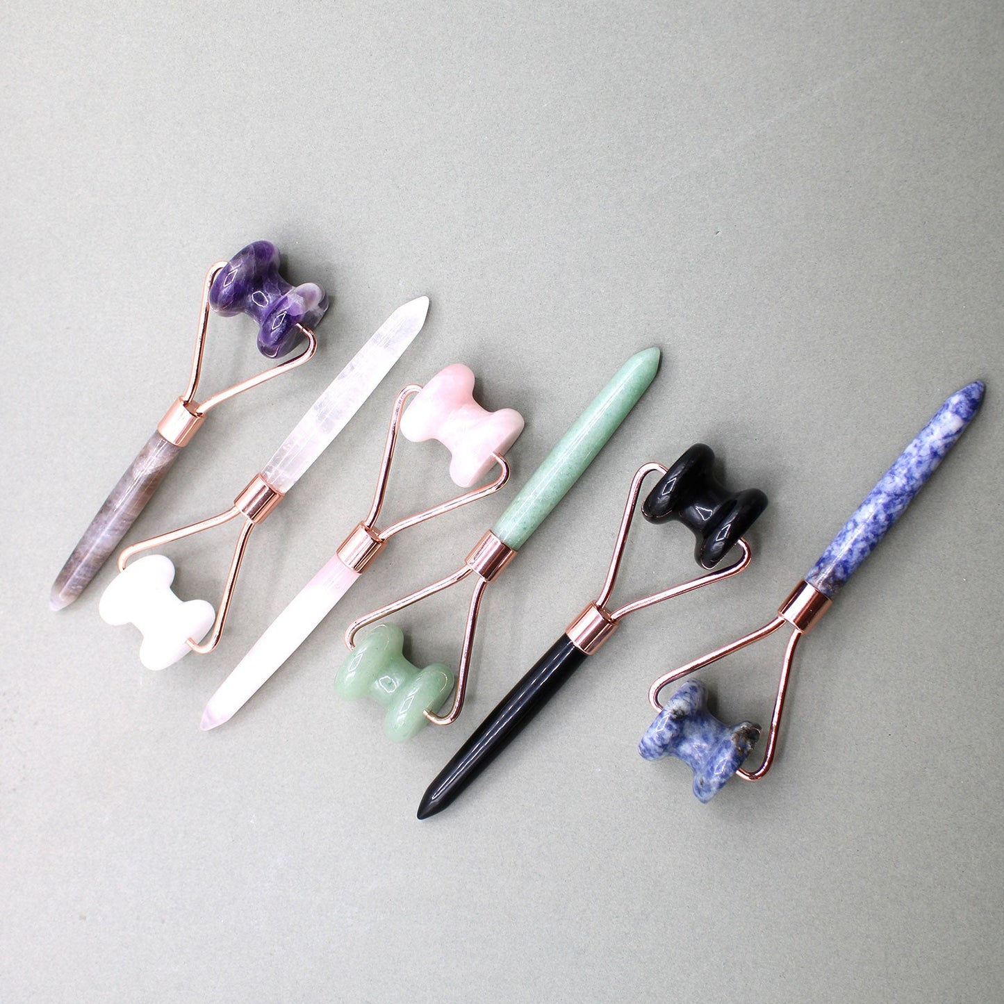 Jawline Gemstone Roller – Black Obsidian | Enhance Circulation & Promote Skin Firmness