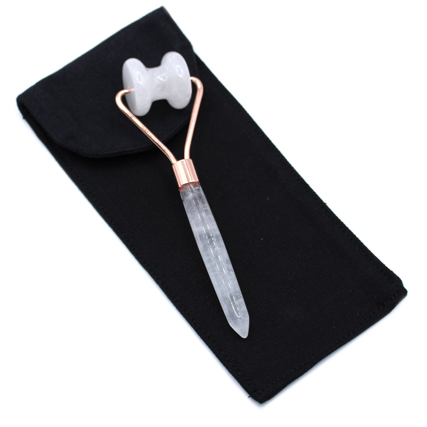 Jawline Gemstone Roller – Rock Quartz | Boost Circulation & Promote Skin Clarity