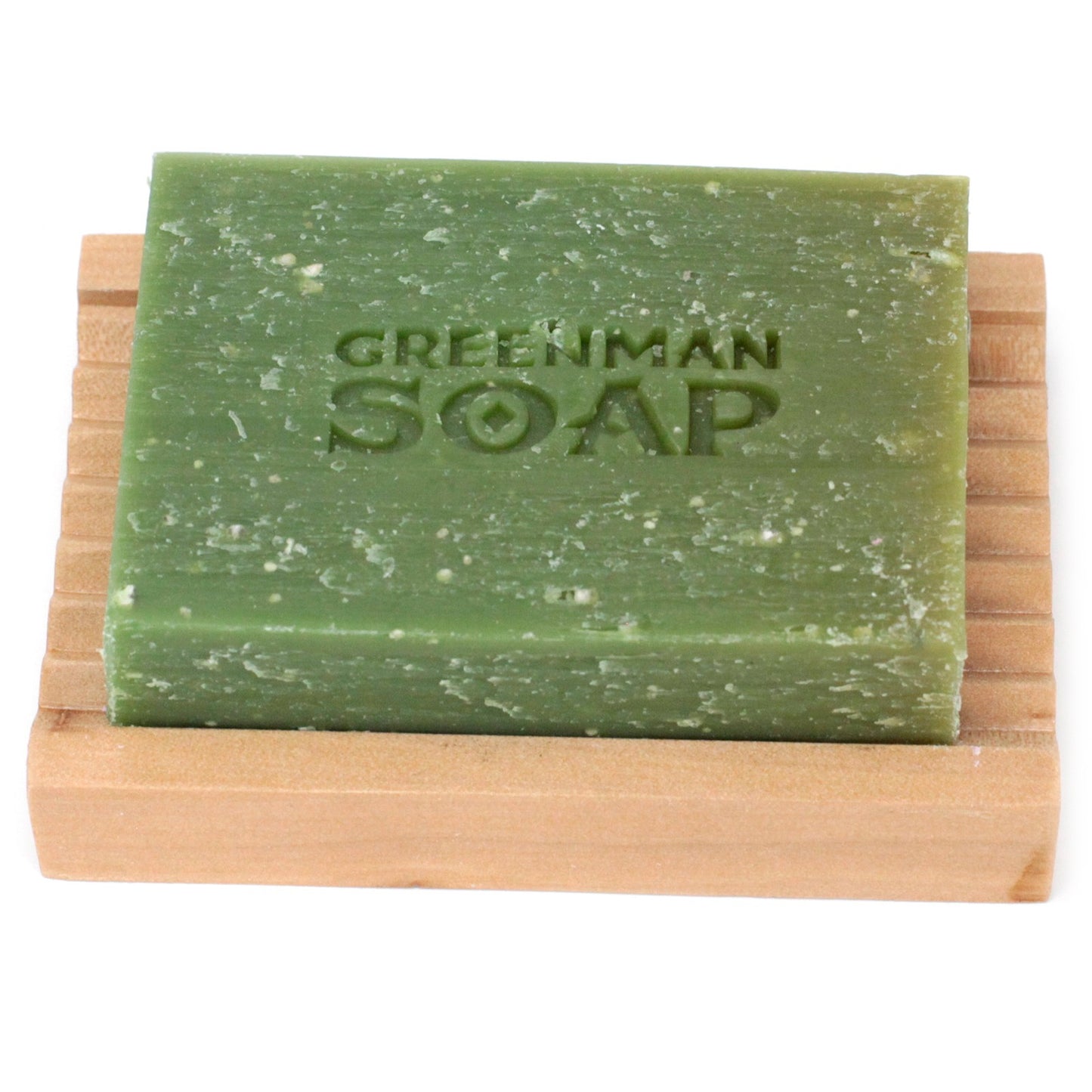 Greenman Soap Bar – Gardener’s Scrub | Lemon & Basil Essential Oils with Poppy Seeds