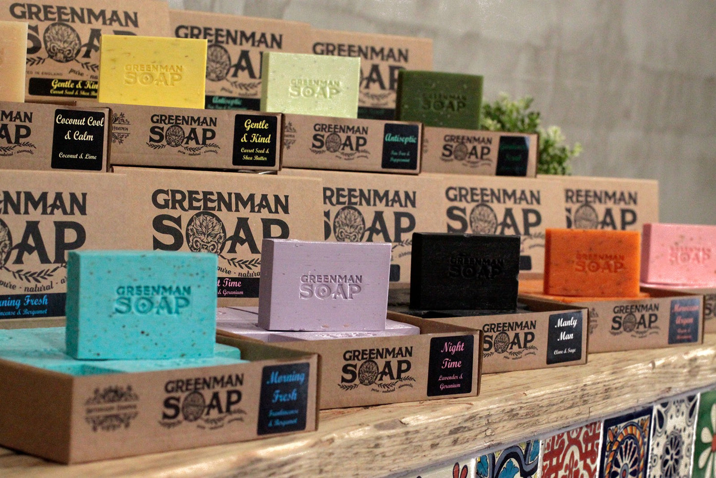 Greenman Soap Bar – Manly Man | Clove & Sage Essential Oils with Activated Charcoal
