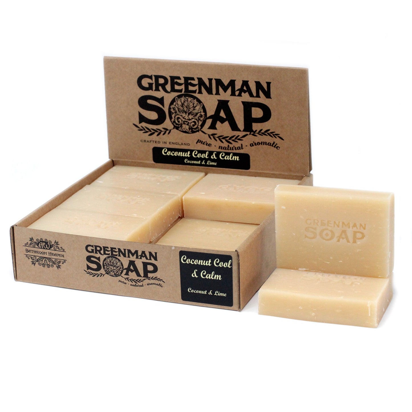 Greenman Soap Bar – Coconut Cool & Calm | Coconut Oil & Lime Essential Oil