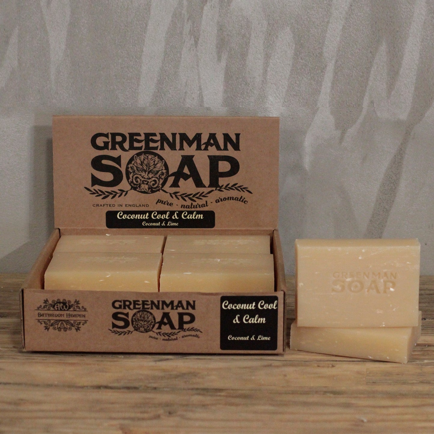Greenman Soap Bar – Coconut Cool & Calm | Coconut Oil & Lime Essential Oil
