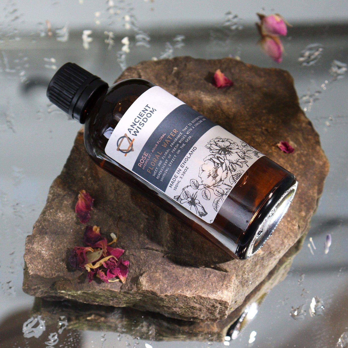 Rose Hydrolat Floral Water – 100ml | Natural Skin Toner & Soothing Botanical Mist
