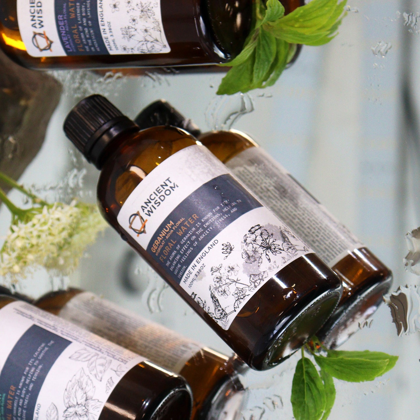 Geranium Hydrolat Floral Water – 100ml | Balancing Skin Toner & Uplifting Botanical Mist