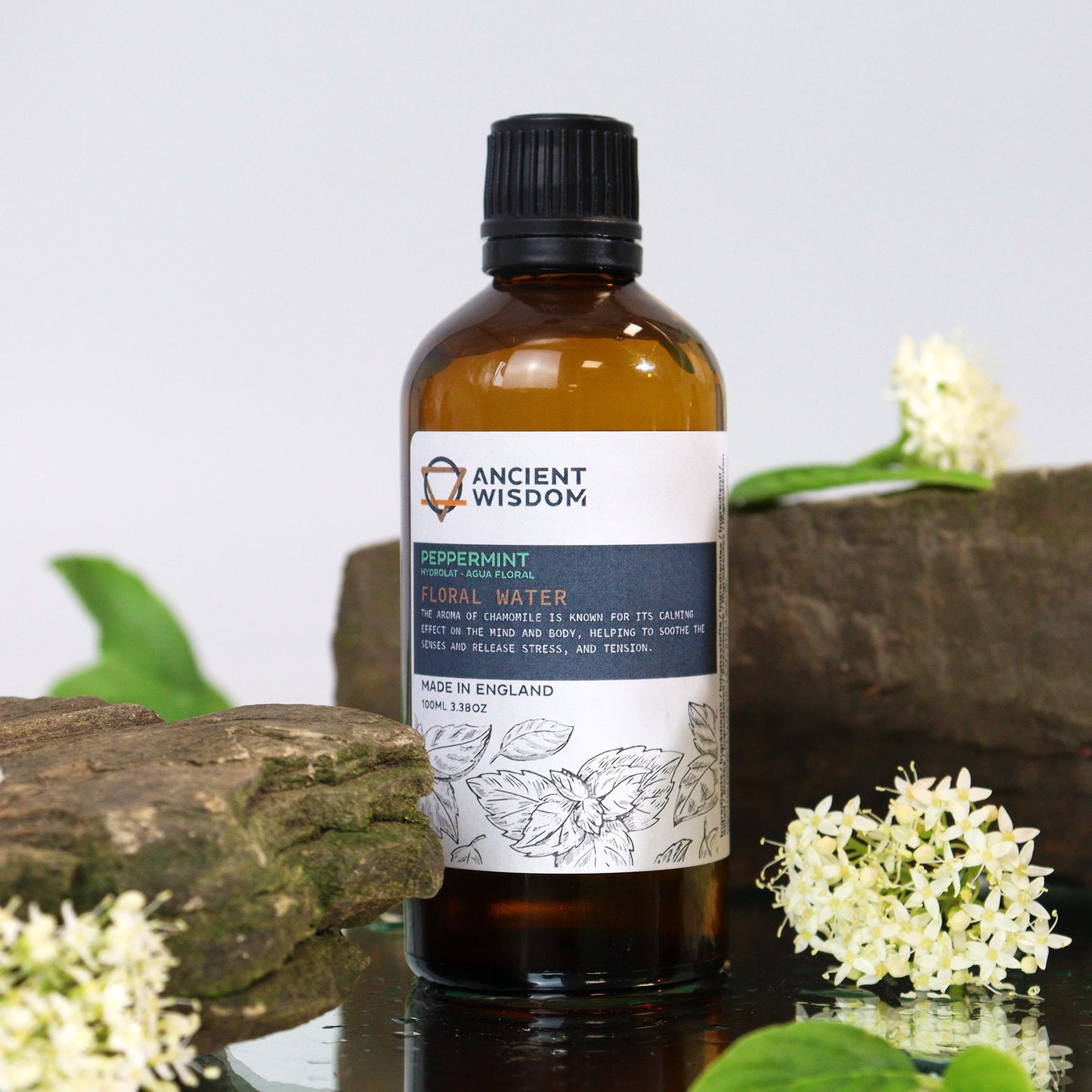 Peppermint Hydrolat Floral Water – 100ml | Cooling Skin Toner & Refreshing Botanical Mist