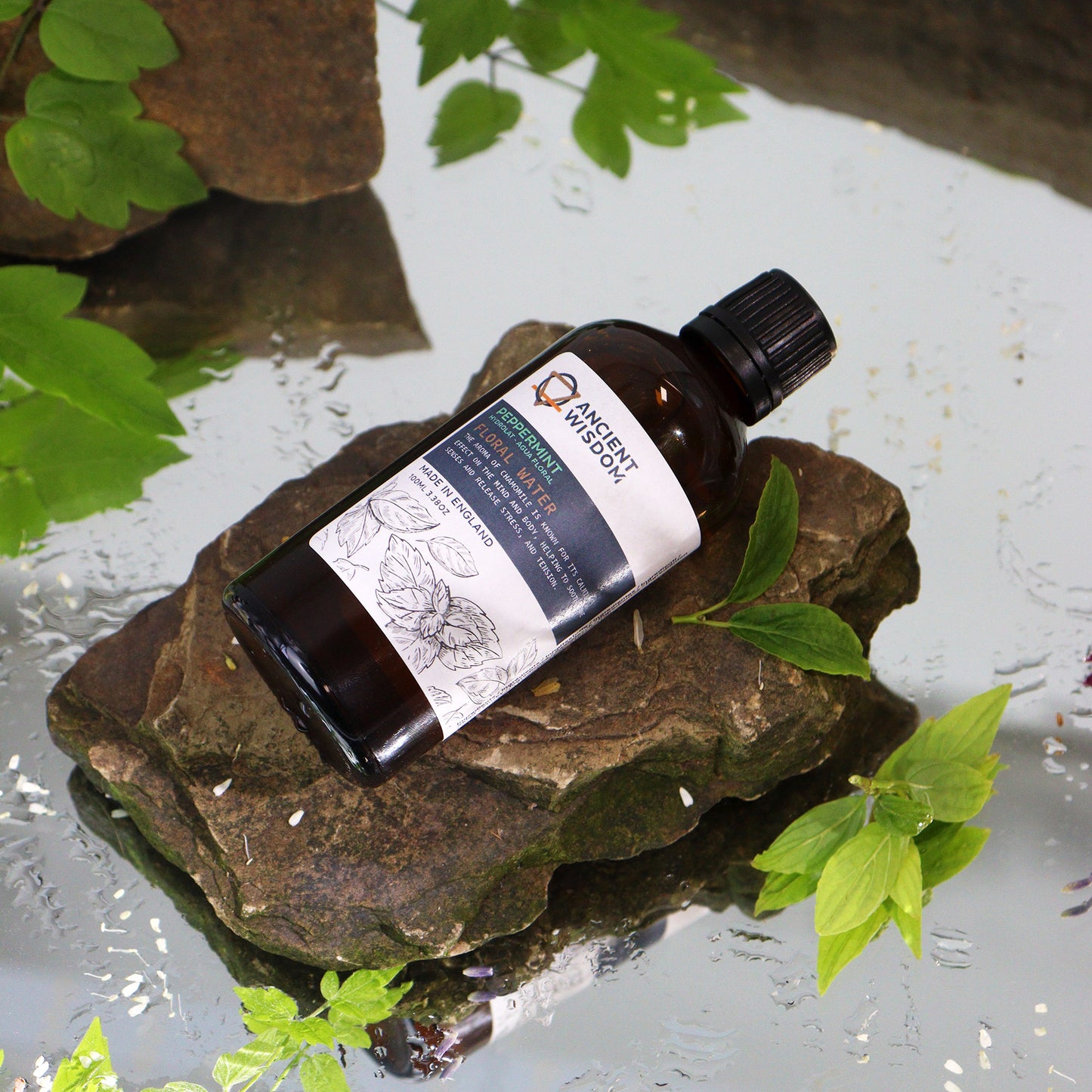 Peppermint Hydrolat Floral Water – 100ml | Cooling Skin Toner & Refreshing Botanical Mist