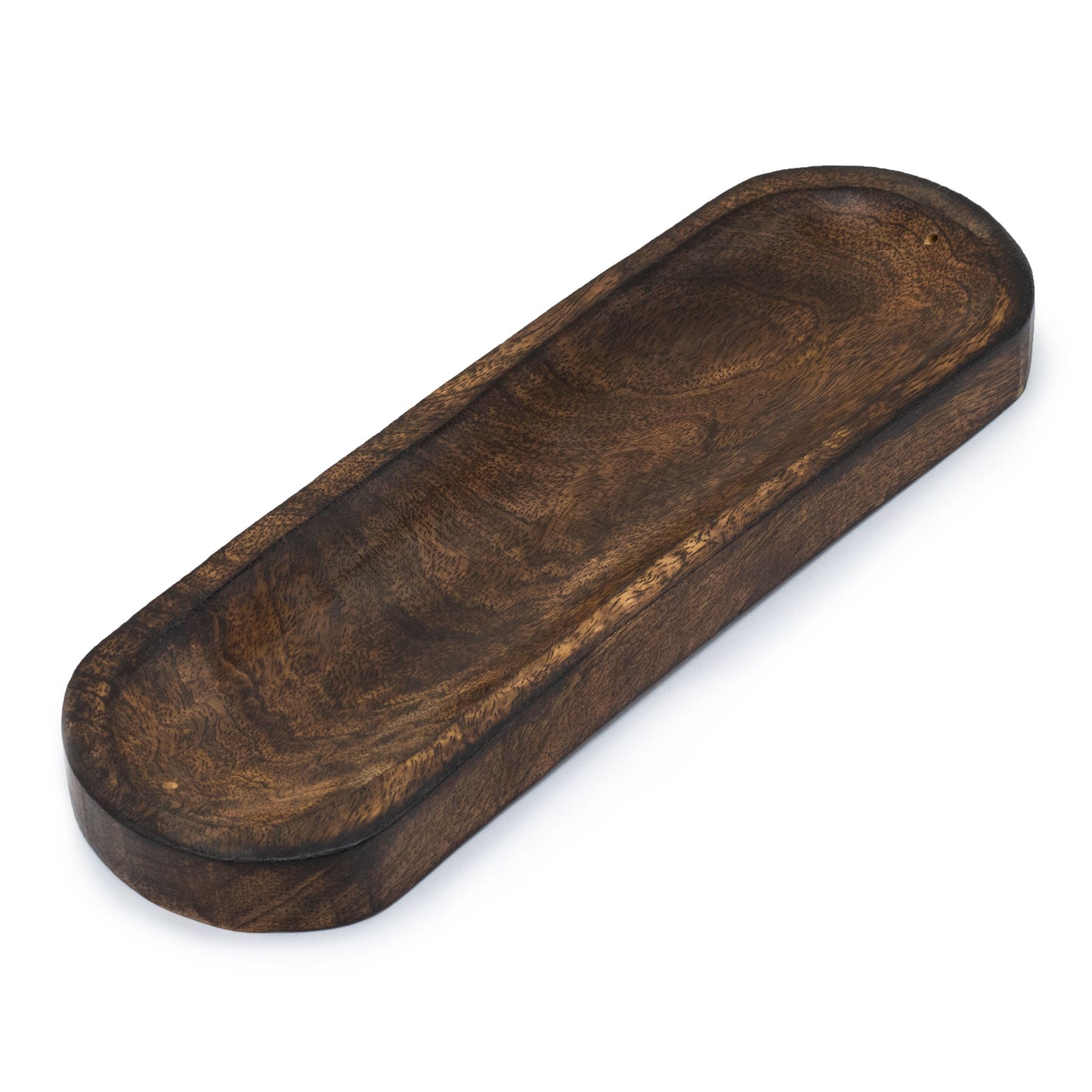 Mango Wood Incense Holder – Classic | Indian Ash Catcher & Minimalist Ritual Tray