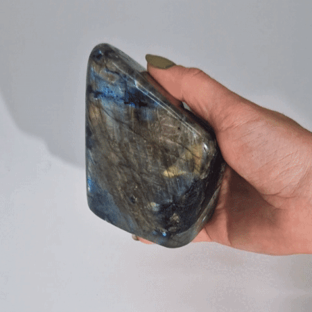 Labradorite Statement Stone – Large | Polished Mineral Display Piece