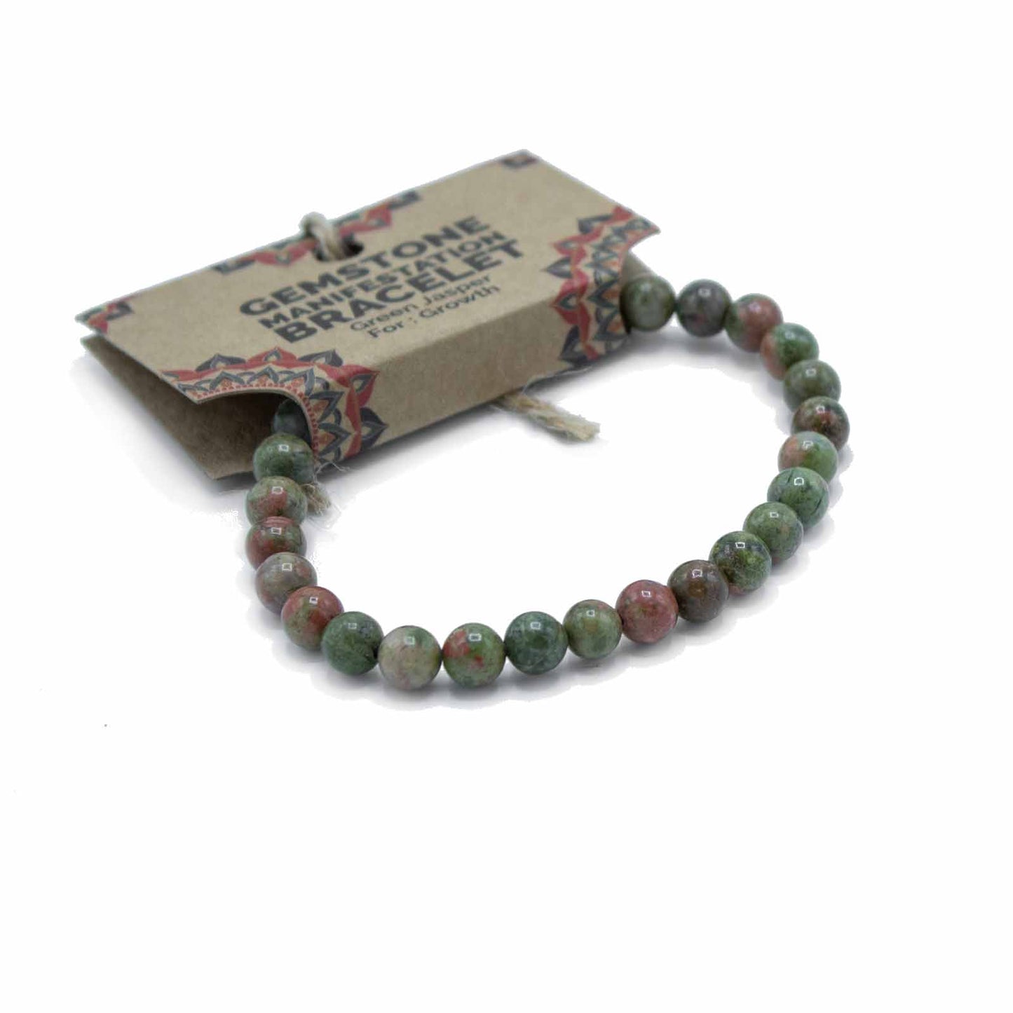 Manifestation Gemstone Bracelet – Green Jasper | Growth