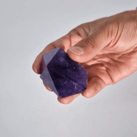 Carved Amethyst Point – Medium | Cut & Shaped Crystal