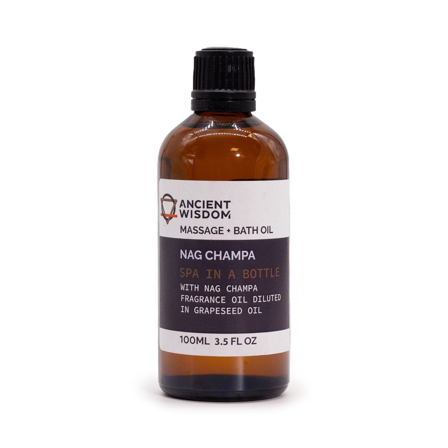 Nag Champa Massage & Bath Oil – 100ml | Grounding & Meditative Aromatic Blend