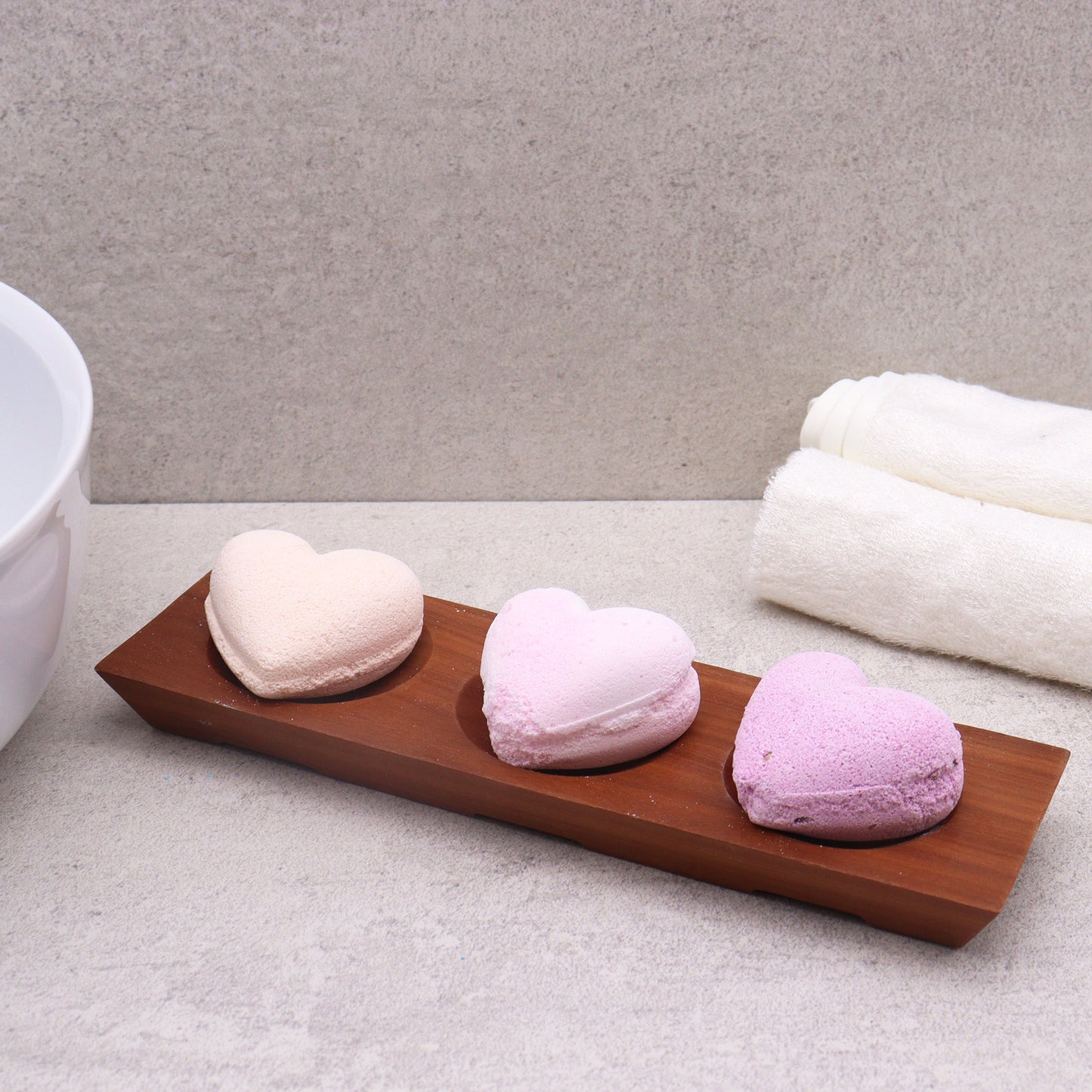 Mahogany Wood Soap Dish – Three Bay | Sustainable Wood with Natural Grain