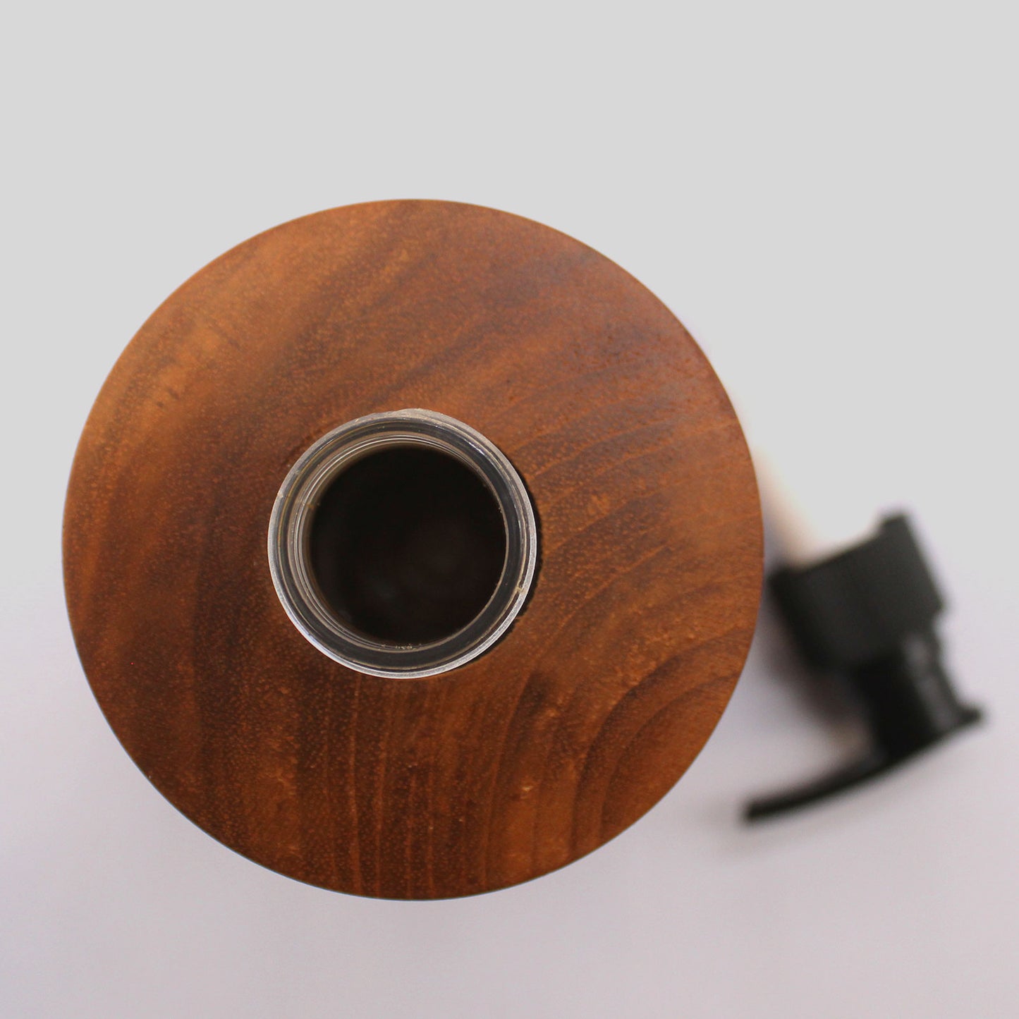 Tapered Natural Teakwood Soap Dispenser – 200ml | Handmade Refillable Pump Bottle