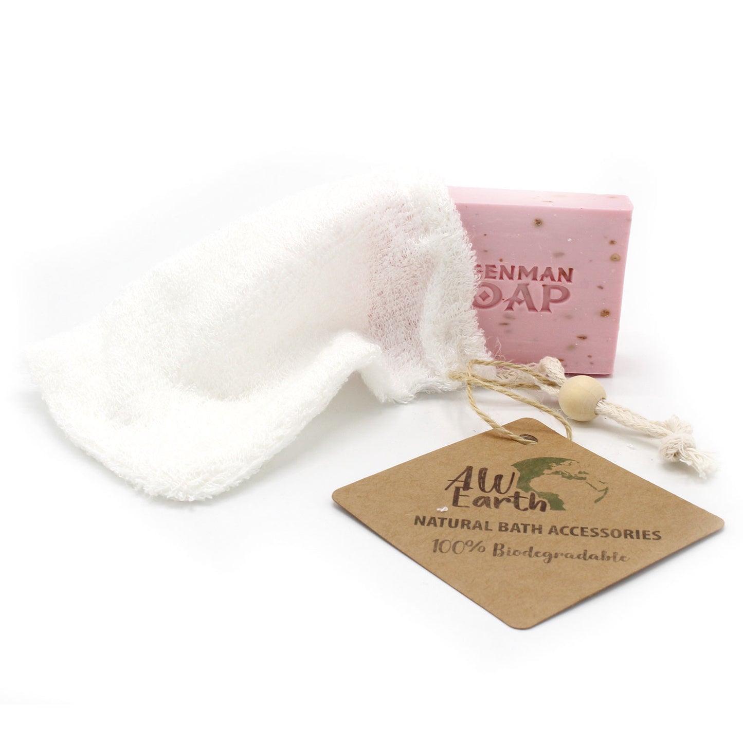 Natural Soap Bag – Bamboo | Ultra-Soft Soap Saver Pouch for Lather & Cleansing