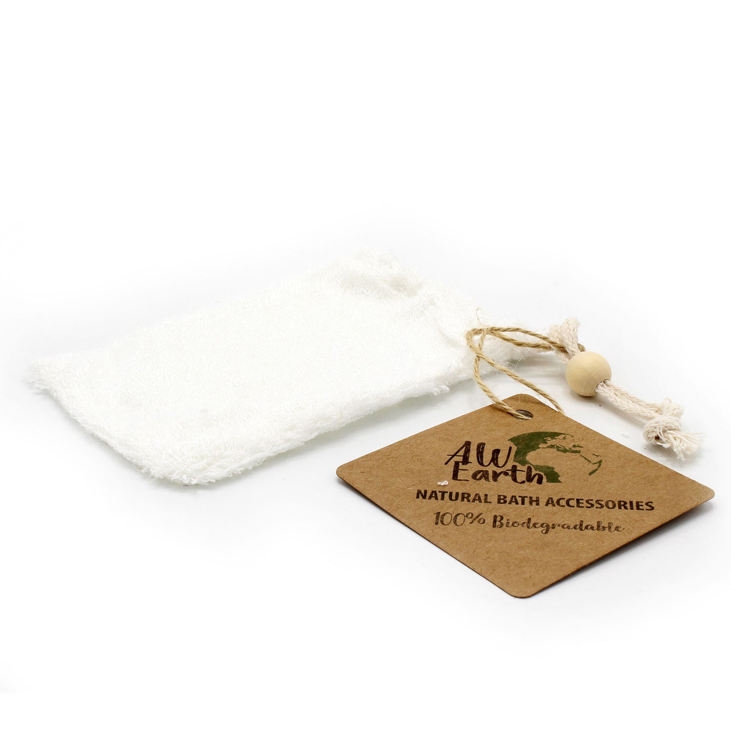 Natural Soap Bag – Bamboo | Ultra-Soft Soap Saver Pouch for Lather & Cleansing