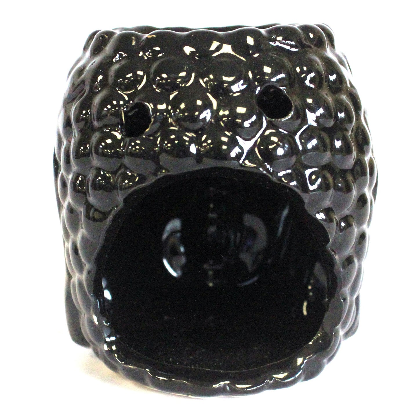 Buddha Ceramic Oil Burner – Black | For Wax Melts & Fragrance Oils