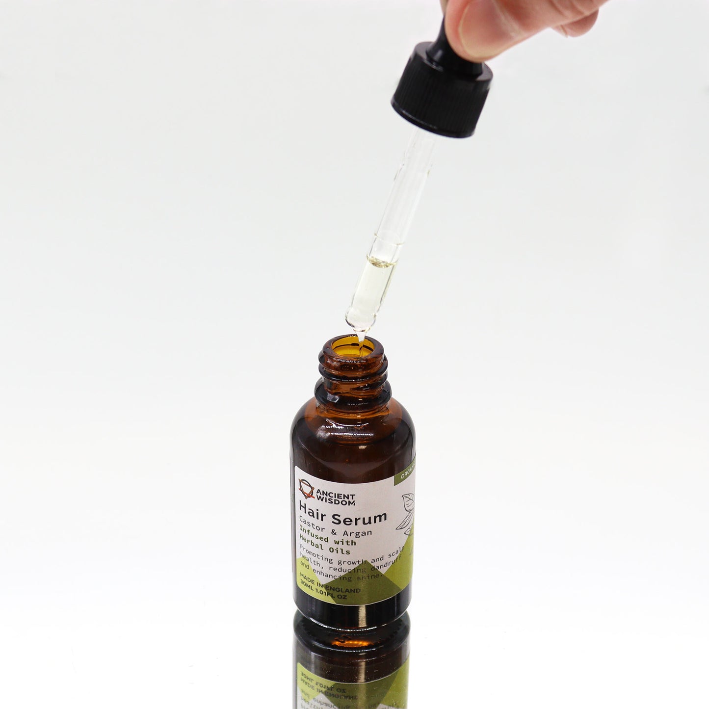 Organic Castor & Argan Oil Hair Serum – Herbal 30ml | Growth & Scalp Health Complex