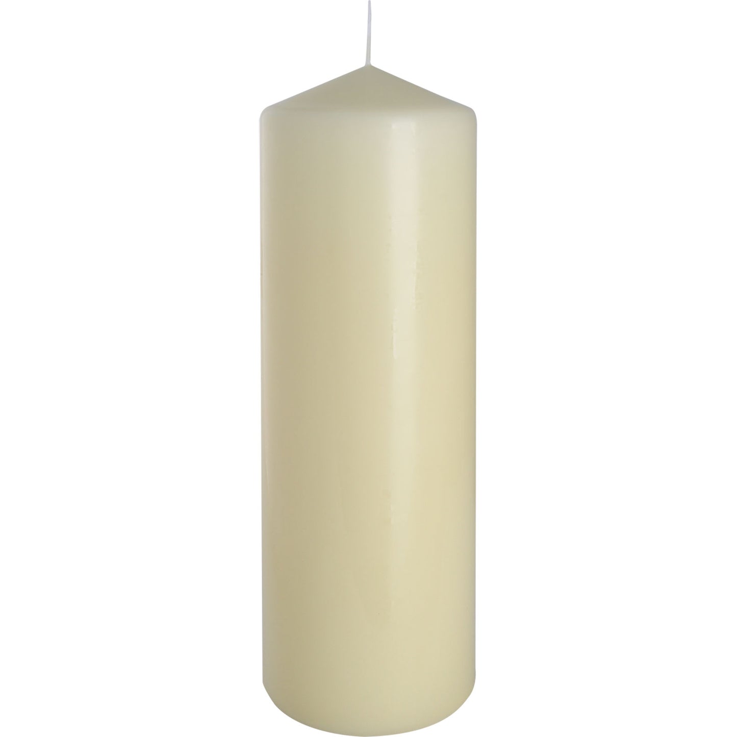 Ivory Pillar Candle – Individual (80x250mm) | 160 Hour Burn Time