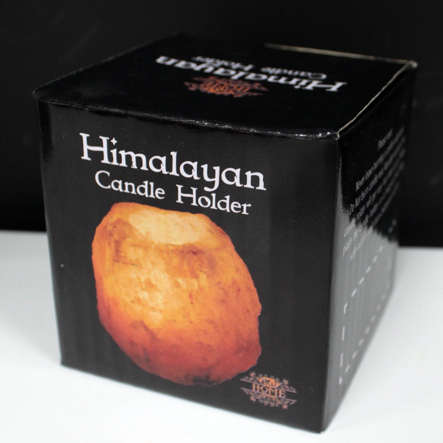 Pink Himalayan Salt Candle Holder – Single Slot | Natural Crystal Salt Tea Light Holder
