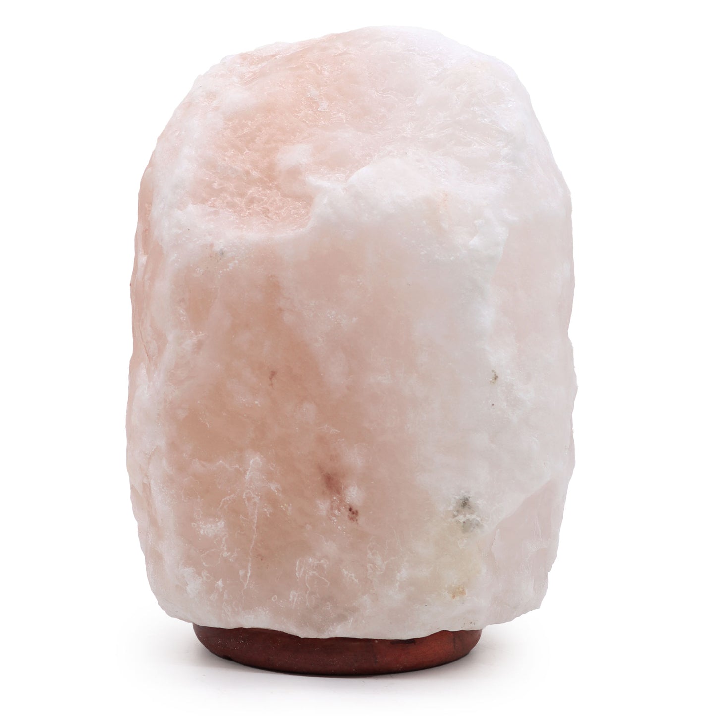 White Crystal Himalayan Salt Lamp – Giant | Natural Salt with Wooden Base