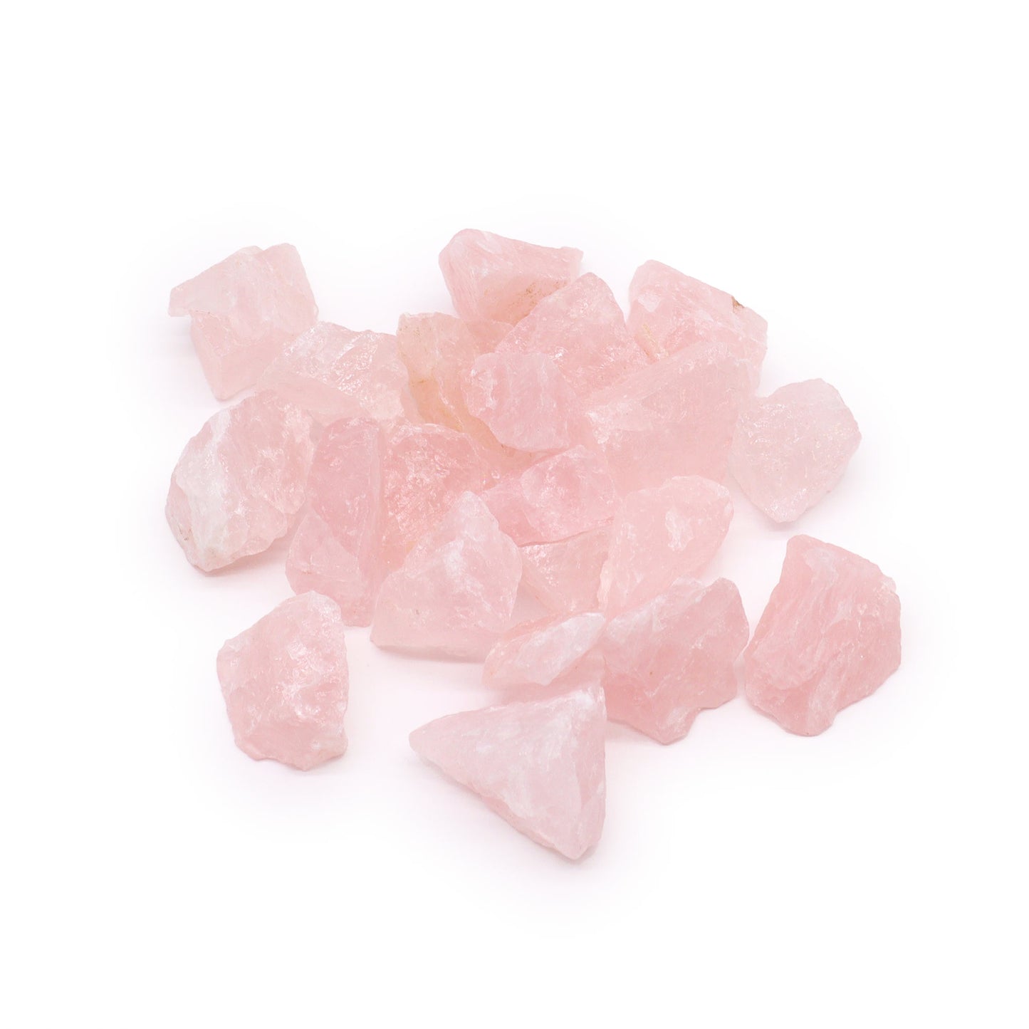 Rose Quartz Raw Crystals – 500g | Approx. 35 pieces