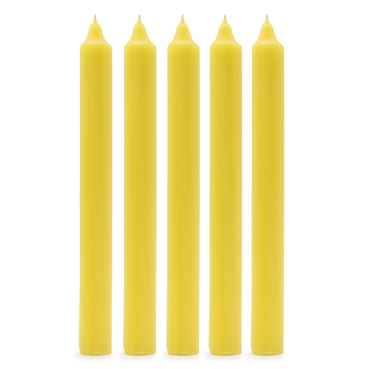 Lemon Rustic Dinner Candles – Pack of 5 | 8 Hour Burn Time