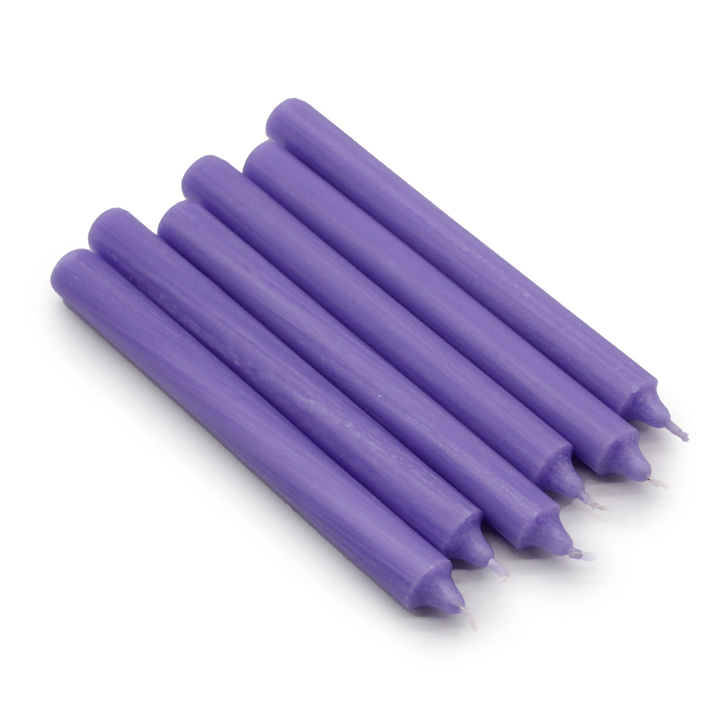 Lilac Rustic Dinner Candles – Pack of 5 | 8 Hour Burn Time