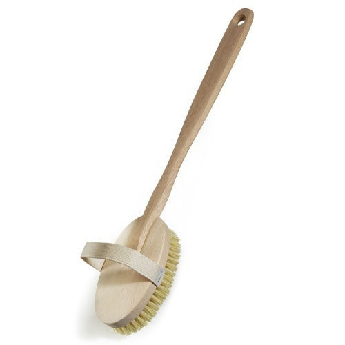 Body Brush with Long Handle – Hemu Wood | Full-Body Back Scrub
