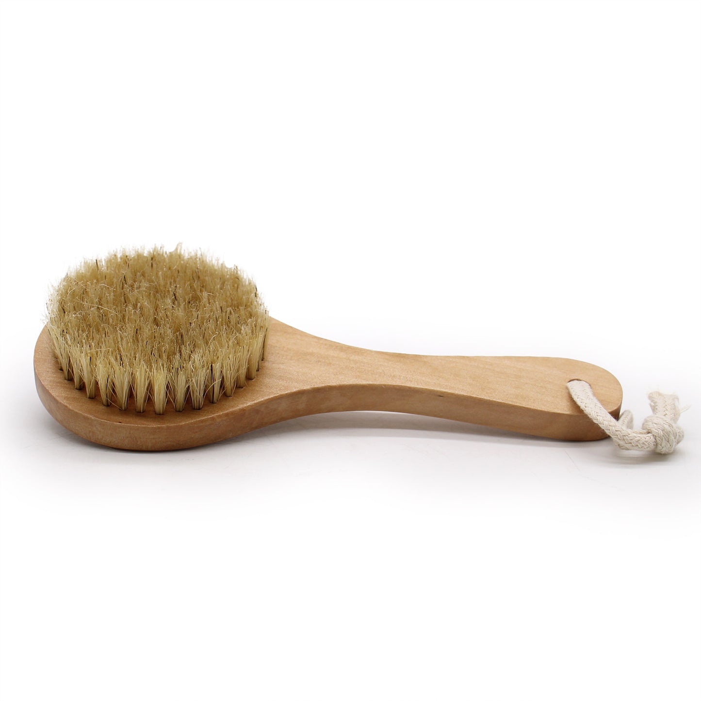 Body Brush with Short Handle – Hemu Wood | Skin Exfoliation & Circulation