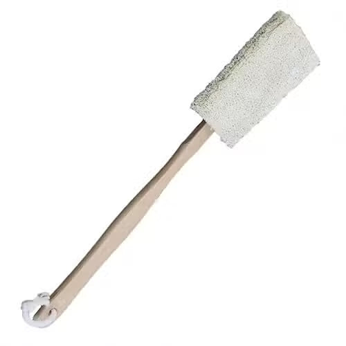Loofah Long Handle Scrub – Hemu Wood | Natural Back & Body Exfoliator