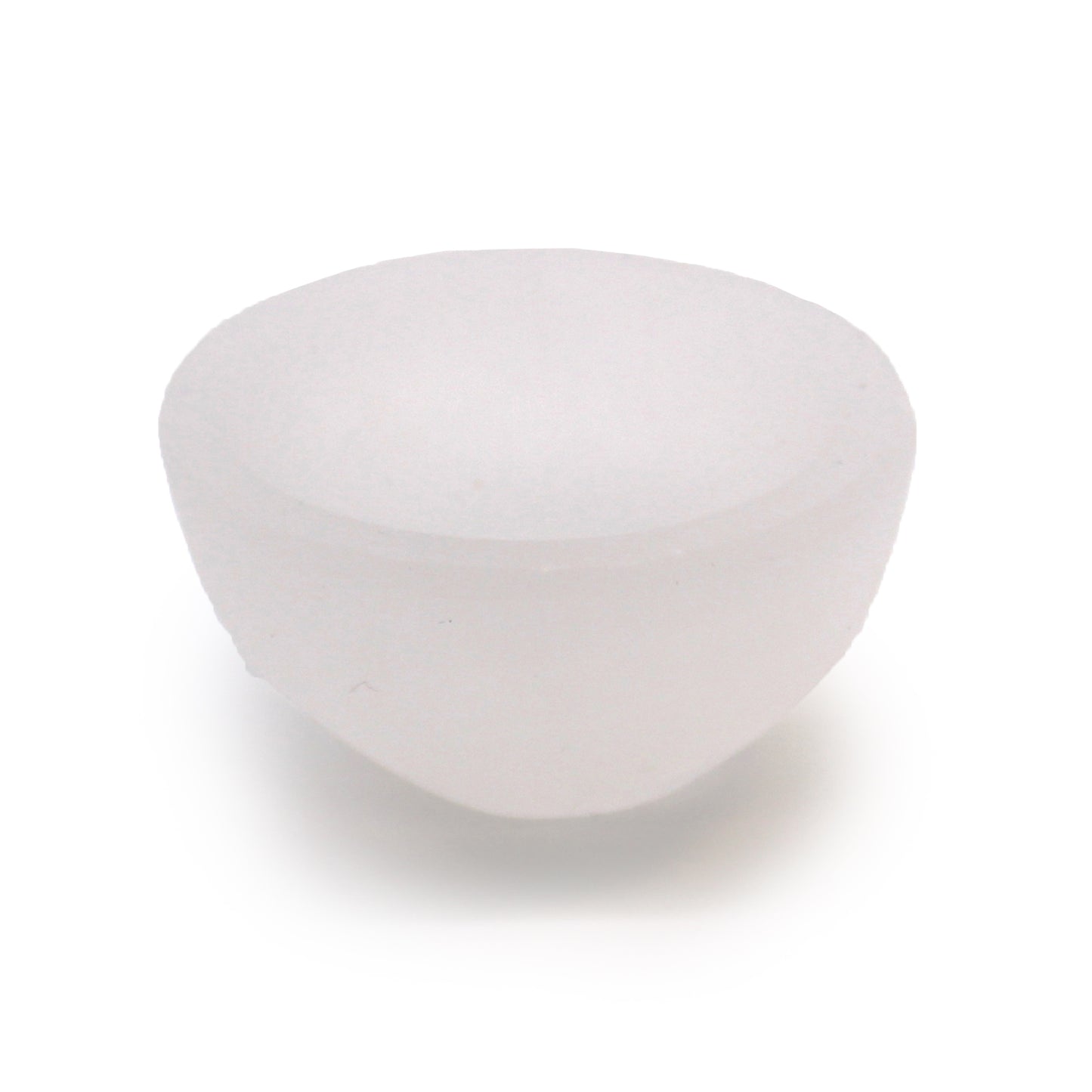 Round Selenite Bowl – Extra Small | Polished Crystal Display Dish