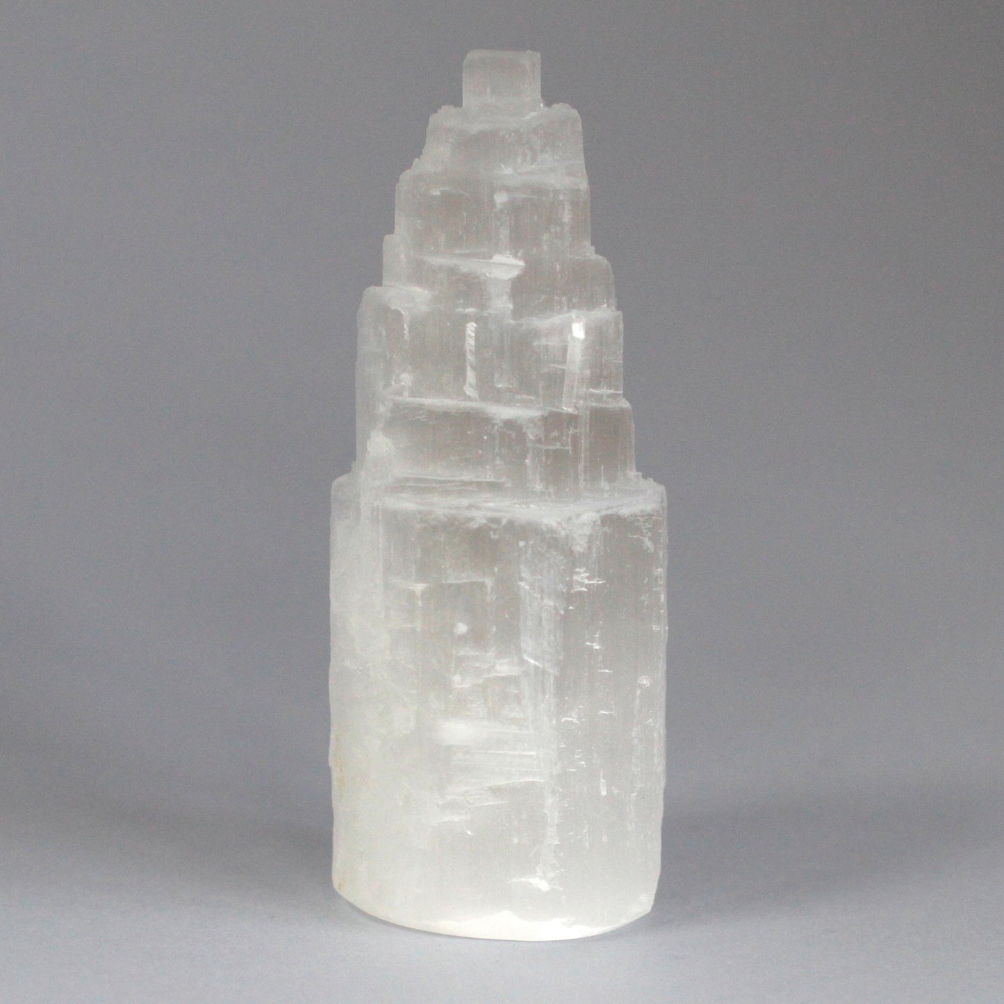 Selenite Tower Sculpture – Small | Carved Crystal Display Piece