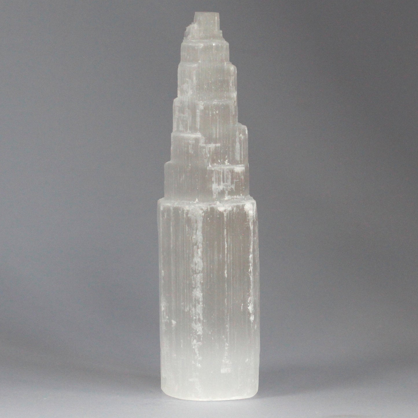 Selenite Tower Sculpture – Large | Carved Crystal Display Piece