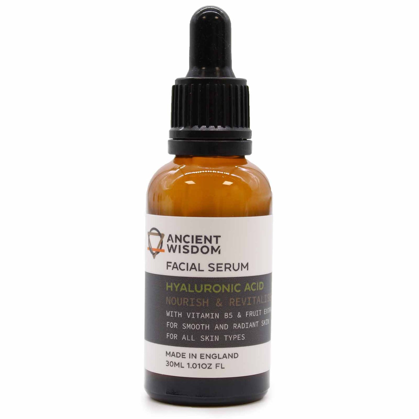 Hyaluronic Acid Nourish & Revitalise Facial Serum – 30ml | With Vitamin B5 & Fruit Extracts
