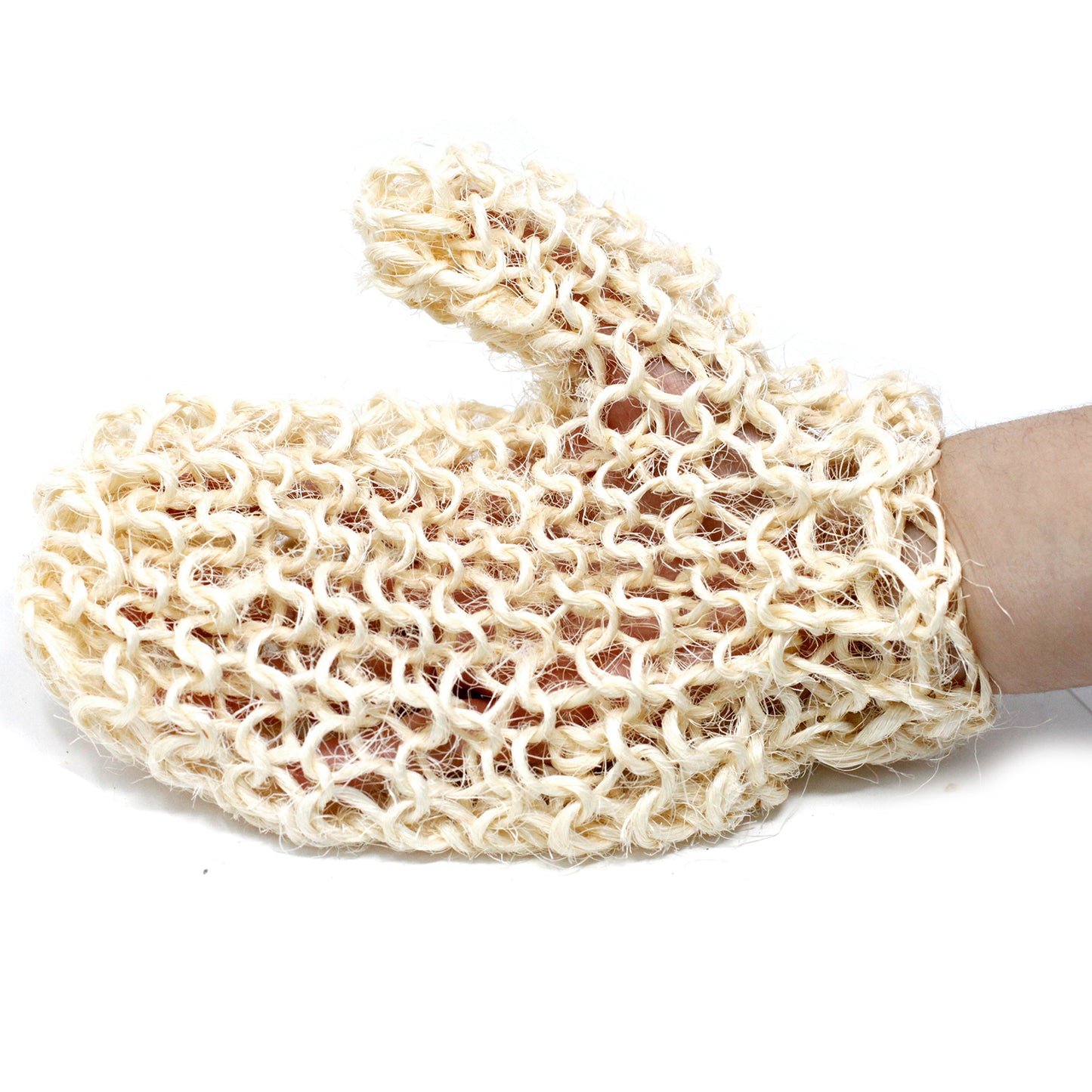 Natural Exfoliating Mitt – Sisal & Cotton | Eco-Friendly Body Scrub