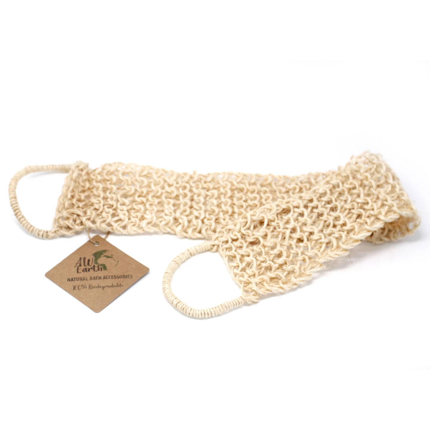 Natural Back Scrub – Sisal & Cotton | Biodegradable Exfoliating Bath Strap