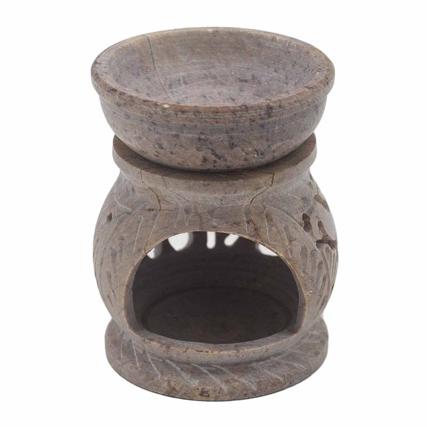 Small Soapstone Oil Burner – Elephant | For Wax Melts & Fragrance Oils