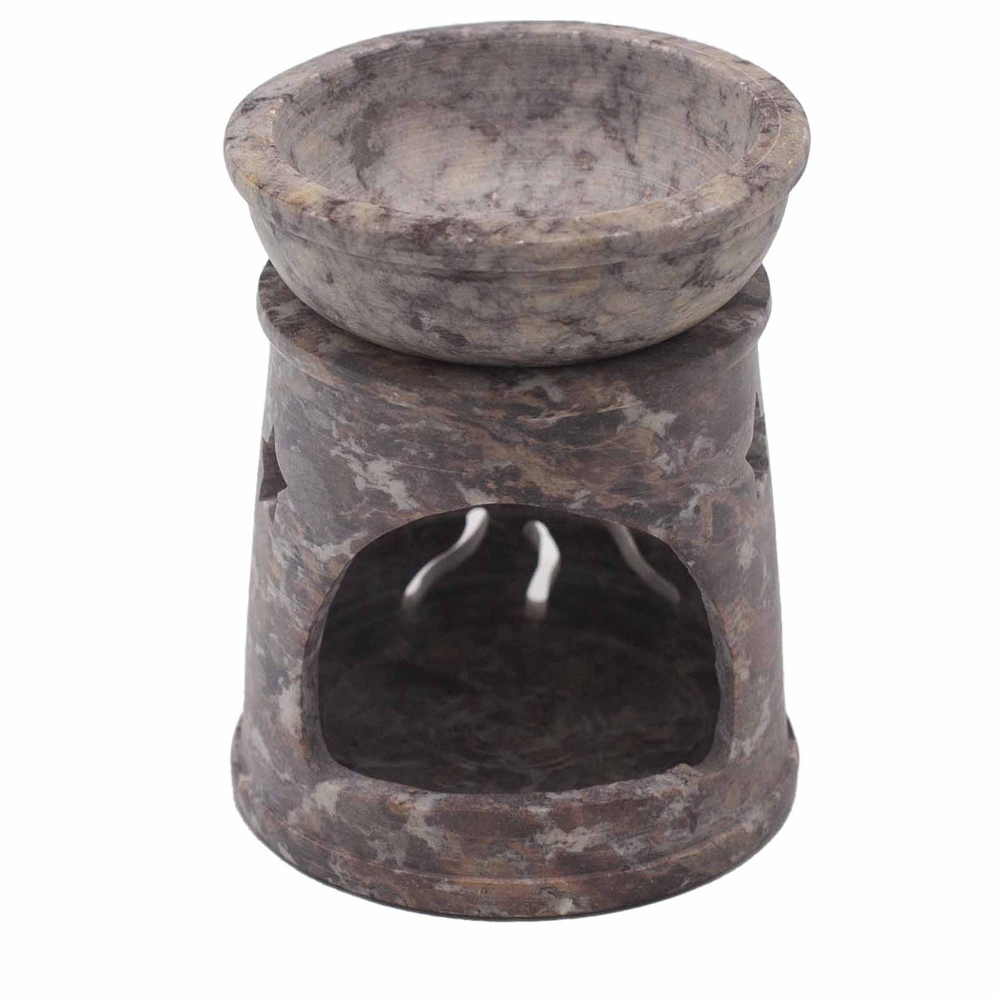 Small Soapstone Oil Burner – Sun & Stars | For Wax Melts & Fragrance Oils