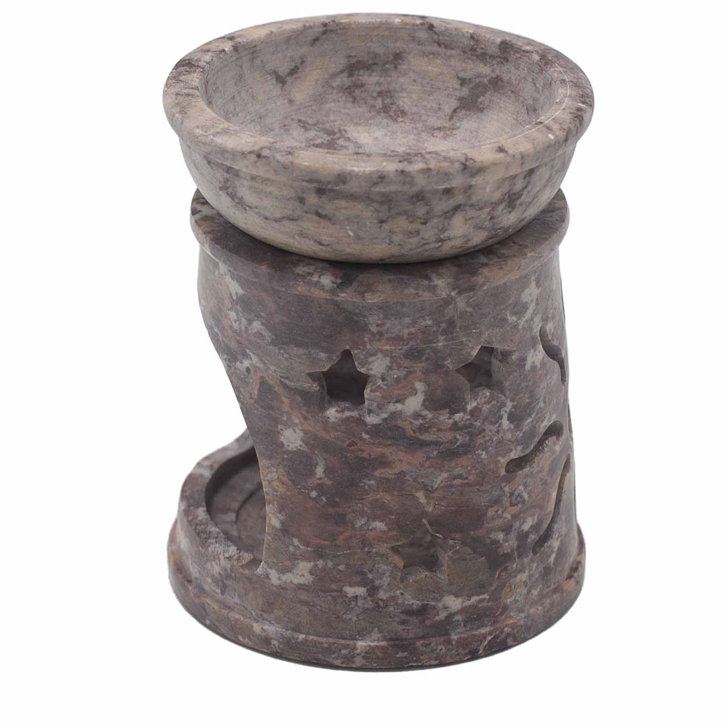 Small Soapstone Oil Burner – Sun & Stars | For Wax Melts & Fragrance Oils