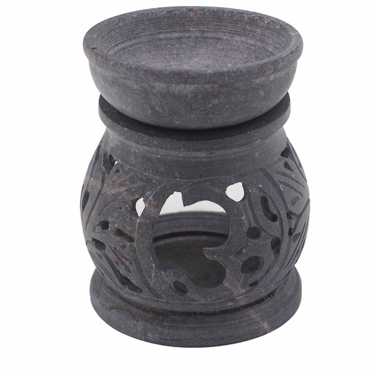 Small Soapstone Oil Burner – Om | For Wax Melts & Fragrance Oils