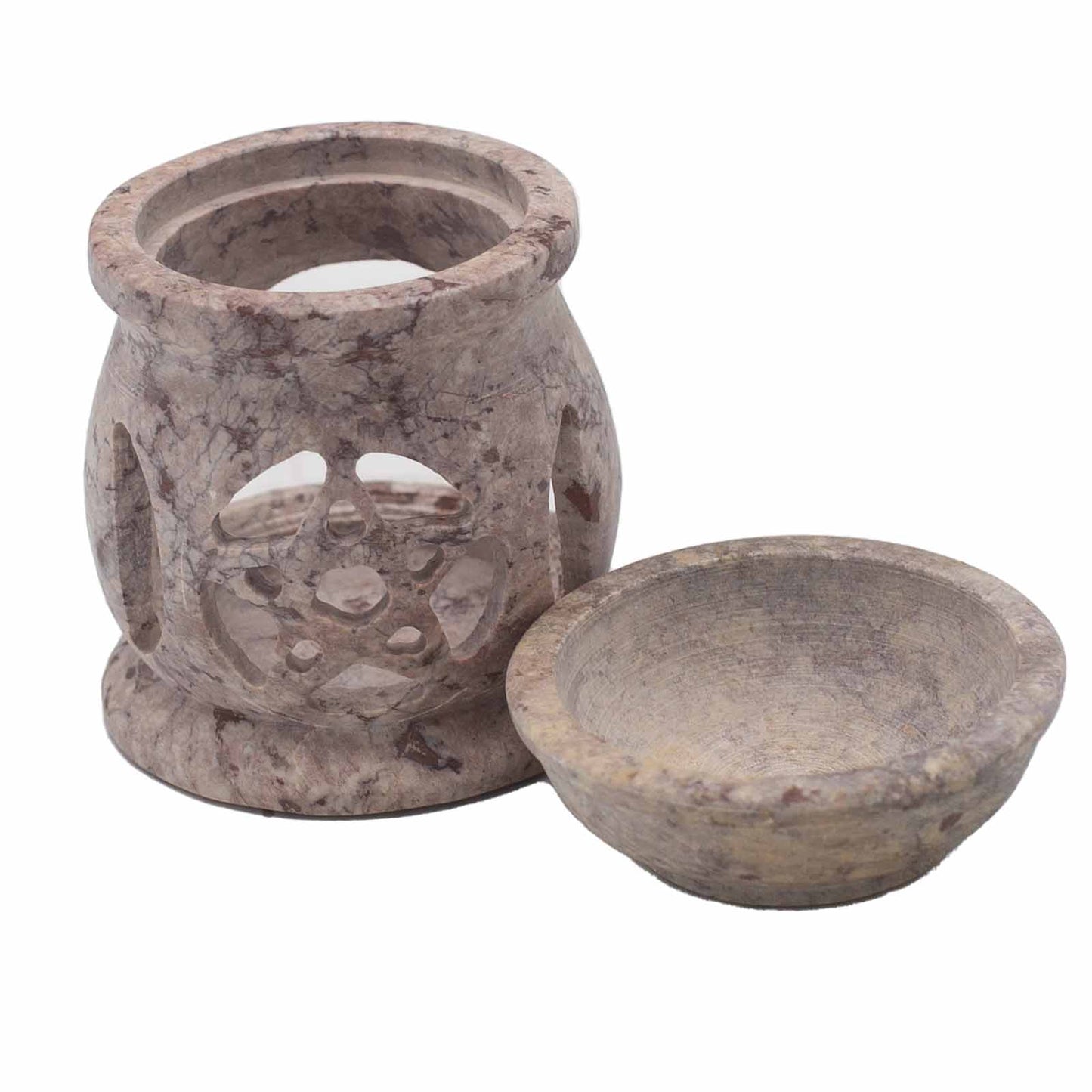 Soapstone Oil Burner – Three Moon Pentagon | For Wax Melts & Fragrance Oils
