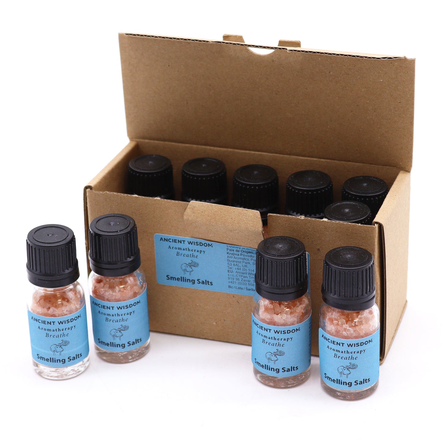 Breathe – Aromatherapy Smelling Salts | Himalayan Salt with Eucalyptus, Peppermint, Camphor, Clove & Rosemary