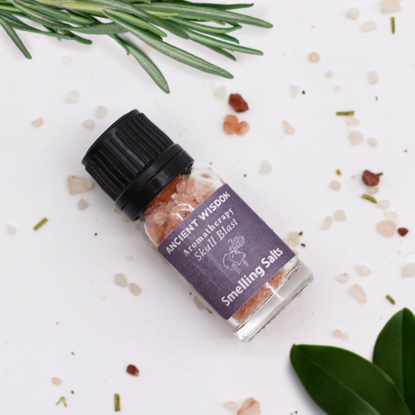 Skull Blast – Aromatherapy Smelling Salts | Himalayan Salt with Peppermint, Eucalyptus, Rosemary & Tea Tree
