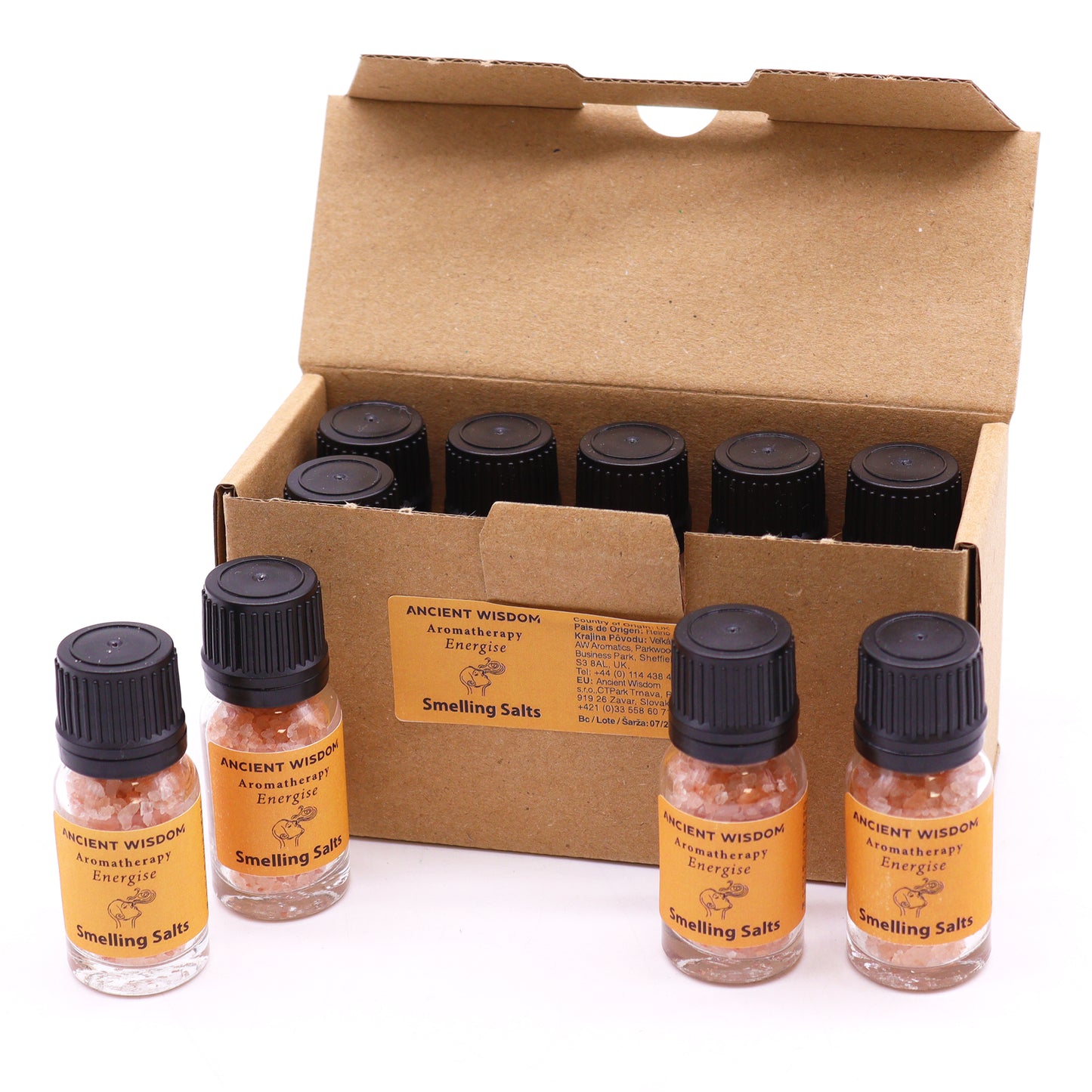 Energise – Aromatherapy Smelling Salts | Himalayan Salt with Lemon, Orange & Grapefruit